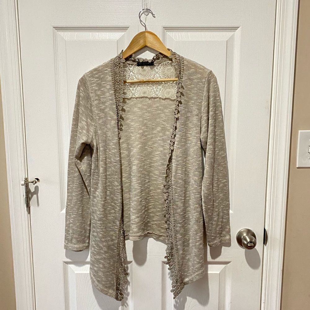 Lungo L’arno Italian Soft Crochet Back Cardigan